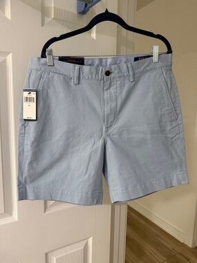 Polo by Ralph Lauren Pale Blue Flat Front Men's Shorts